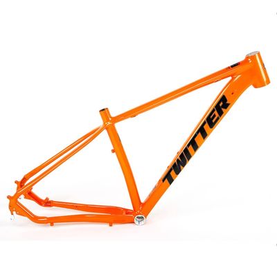 MTB Frame 27.5/29er Hardtail Mountain Bike Frame 15''/17''/19'' Aluminum Alloy Disc Brake Bicycle Frame Quick Release Axle 135mm BSA68 Routing Internal (Color : Orange, Size : 27.5x15'')