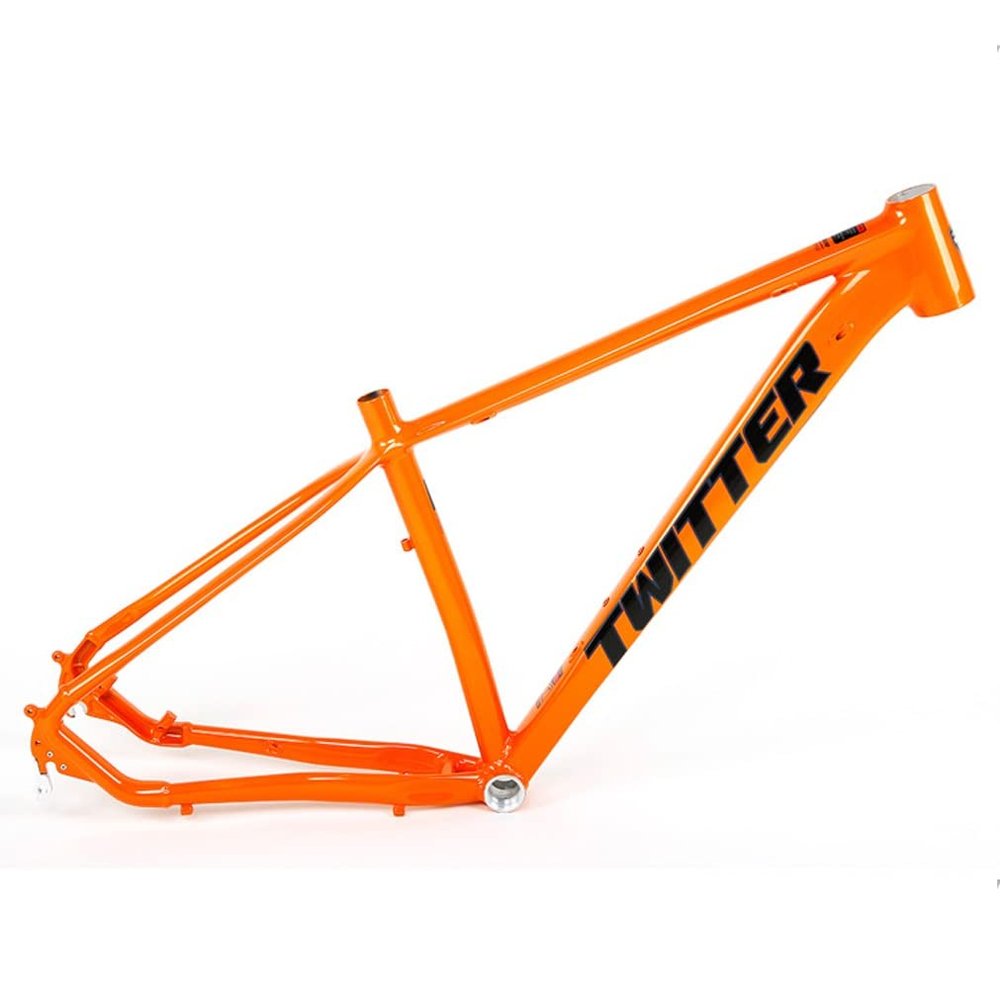 MTB Frame 27.5/29er Hardtail Mountain Bike Frame 15''/17''/19'' Aluminum Alloy Disc Brake Bicycle Frame Quick Release Axle 135mm BSA68 Routing Internal (Color : Orange, Size : 27.5x15'')