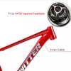 MTB Frame 27.5/29er Hardtail Mountain Bike Frame 15''/17''/19'' Aluminum Alloy Disc Brake Bicycle Frame Quick Release Axle 135mm BSA68 Routing Internal (Color : Orange, Size : 27.5x15'') view 2