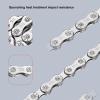12 Speed Bike Chain,High Rigidity Sensitive Impact Resistance Carbon Steel Bike Chain,Bike Variable Speed Chain with Hook and Loopfor Road Mountain Bike view 2