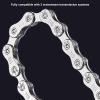 12 Speed Bike Chain,High Rigidity Sensitive Impact Resistance Carbon Steel Bike Chain,Bike Variable Speed Chain with Hook and Loopfor Road Mountain Bike view 4