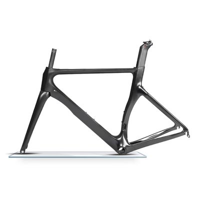 46CM/48CM/50CM/52CM/54CM Carbon Fiber Road Bike Frameset with Fork C Brake QR 100/130mm Internal Routing Racing Bicycle Frame (Color : Matte Black, Size : 50cm)