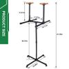 Armor Stand Heavy Duty Body Armor Stand Weighted Vest Stand Two Bracket Tactical Gear Stand Full Body Gear Stand Vest Belt Rack Law Enforcement Gear Stand Plate Carrier Rack Military Gear Stand view 2