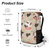 VFKLT Cow Print Drawstring Backpack Lightweight Gym Bag for Men Women Sports Backpack String Bags for Hiking view 2