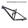 Suspension Frame 26er Mountain Bike Frame Carbon Disc Brake MTB Frame Quick Release 135mm Bicycle Frame with Rear Shock view 2