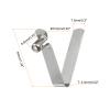 HARFINGTON 16pcs Single Button Kayak Paddle Snap Spring Clip 5.5x8.5x34mm 65Mn Spring Steel V-Shaped Hollow Lift Telescopic Locking Tube Pole Clips for Tent Umbrella Camping view 2