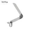 HARFINGTON 16pcs Single Button Kayak Paddle Snap Spring Clip 5.5x8.5x34mm 65Mn Spring Steel V-Shaped Hollow Lift Telescopic Locking Tube Pole Clips for Tent Umbrella Camping view 3