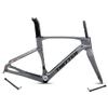 Gravel Bike Frameset 700c Carbon Road Bike Frame 45/48/51/54cm Thru Axle F12x100mm/R12x142mm Disc Brake Frame Internal Routing Lightweight (Color : Dark gray, Size : 54CM) view 1