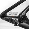 700C Road Carbon Fiber Bike Frameset 49/52/54/56/59CM Adult Road Bike Frame Disc Brake Thru Axle 142x12mm Routing Internal with Carbon Fork Integrated Carbon Handlebar view 2