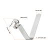 HARFINGTON 16pcs Single Button Kayak Paddle Snap Spring Clip 5x7.5x37mm 65Mn Spring Steel V-Shaped Hollow Lift Telescopic Locking Tube Pole Clips for Tent Umbrella Camping view 2
