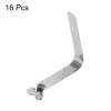 HARFINGTON 16pcs Single Button Kayak Paddle Snap Spring Clip 5x7.5x37mm 65Mn Spring Steel V-Shaped Hollow Lift Telescopic Locking Tube Pole Clips for Tent Umbrella Camping view 3
