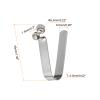 HARFINGTON 8pcs Single Button Kayak Paddle Snap Spring Clip 5.5x7.5x35mm 65Mn Spring Steel V-Shaped Hollow Lift Telescopic Locking Tube Pole Clips for Tent Umbrella Camping view 2
