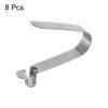 HARFINGTON 8pcs Single Button Kayak Paddle Snap Spring Clip 5.5x7.5x35mm 65Mn Spring Steel V-Shaped Hollow Lift Telescopic Locking Tube Pole Clips for Tent Umbrella Camping view 3