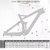 Full Suspension XC Carbon Mountain Bike Frame Disc Brake MTB Carbon Softail Frame 29er Boost 27.5er Plus Suspension Frame Bike Accessories view 3