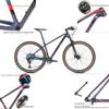 MTB Frame 29er Hardtail Mountain Bike Frame 15/17/19'' Discoloration Disc Brake Bike Frame Full Carbon Bicycle Frame Boost 142x12mm BB92*41mm Routing Internal view 3