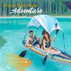 Sunlite Sports 2 Person Inflatable Kayak with Sunshade Canopy, High Output Air Pump and Storage Bag, Portable Tandem Kayak with Aluminum Oars for Lakes and Rivers view 3
