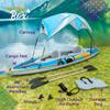 Sunlite Sports 2 Person Inflatable Kayak with Sunshade Canopy, High Output Air Pump and Storage Bag, Portable Tandem Kayak with Aluminum Oars for Lakes and Rivers view 4