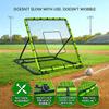 Baseball Rebounder Net 4x4.5 Ft Pitchback Trainer Bounce Back Fielding Net for Baseball and Softball Rebound Solo Practice with 3 Ball Return Angles view 3