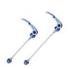 MTB Road Bike Wheel Hub Skewer Quick Release Cr-Mo Steel Fastener 100/135mm Spaced Front Rear Clip Bolt Lever(Blue) view 1