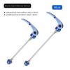 MTB Road Bike Wheel Hub Skewer Quick Release Cr-Mo Steel Fastener 100/135mm Spaced Front Rear Clip Bolt Lever(Blue) view 2