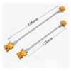 1pair Quick Release Mountain Road Bicycle Front Rear Hub Set Fixed Axle Rod Screws Aluminum Alloy Bike Skewers(1 set gold) view 4