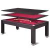 RAYKEEP 7FT 3-in-1 Multi Game Pool Table with Dining/Poker Top, Heavy-Duty Combo Game Billiard Table with Leg Levelers for Adults Kids Family Home Game Room view 1