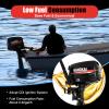6.5HP 4Stroke Outboard Motor, 123CC Heavy Duty Short shaft Boat Engine Tiller Control Fishing Boat Engine w/Water Cooling & CDI Ignition System & Infinitely Variable Speed for Inflatable Marine Yacht view 4
