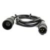 Beuiouer 9 Pin Wheel Hub Motor Cable 60cm EBike Motor Extension Cable Female to Male Connector for E-Bike Accessories,1Pc, Black