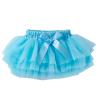 NineFit Basics Girls Rainbow Flower Tulle Skirt Toddler Tutu Girls Clothes Baby Girls Soft Ruffle Mini Skirt (Light Blue, 6-12 Months) view 1