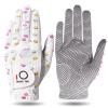 FINGER TEN Golf Gloves Women's Ladies Left Hand or Right Handed Grip Weathersof Value 2 Pack, Fit Size Medium Small Large Pro Design (2 Macaron, Small, Left) view 1