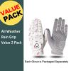 FINGER TEN Golf Gloves Women's Ladies Left Hand or Right Handed Grip Weathersof Value 2 Pack, Fit Size Medium Small Large Pro Design (2 Macaron, Small, Left) view 2