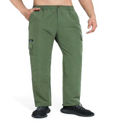 AIFARLD Mens Hiking Pants Cargo Fishing Pants Outdoor Waterproof Quick Dry Sport Lightweight with Multi Pockets