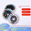 Premium 110mm Speed Inline Skate Wheels 110mm 100mm 90mm Inline Skate Replacement Wheels with Bearings 85A Hardness (8pcs,110mm) view 4