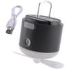 Geuxe Mini USB Camping Fan Chargeable Operated Remote Control Portable LED Light Tent Hanging Ceiling Fan for Home Outdoor Easy Install, Black view 1