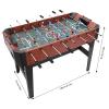 MARTEXBUY Foosball Table, Foose Table, Soccer Football Table for Home Office Game Room, 47.2 x 24 x 31.8 inches view 4