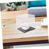 balacoo Square Baseball Display Case Transparent Holder for Memorabilia Dust and Moisture Protection for Collecting and Showcasing Softballs and Baseballs view 2