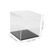 balacoo Square Baseball Display Case Transparent Holder for Memorabilia Dust and Moisture Protection for Collecting and Showcasing Softballs and Baseballs view 3