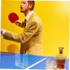 balacoo Acrylic Table Tennis Racket Display Stand Clear Holder for Storage Space-Saving Base for Home Use and Easy to Clean Bat Holder for Indoor Showcasing view 4