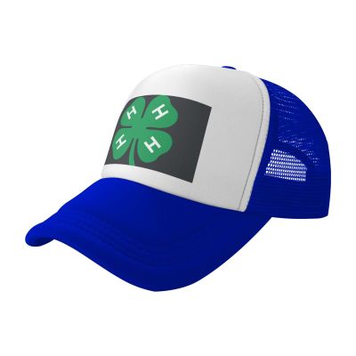 4-H Clover Outdoor Mesh Baseball Hat Truck Hat Sandwich Hat Running Hat