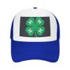 4-H Clover Outdoor Mesh Baseball Hat Truck Hat Sandwich Hat Running Hat view 2