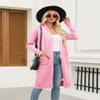 Zeagoo Women's Long Cardigan Sweaters Lightweight Cardigan Shrug Sweaters Spring Elegant Casual Knit Jackets Coat Coverups Pink view 3