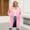 Zeagoo Women's Long Cardigan Sweaters Lightweight Cardigan Shrug Sweaters Spring Elegant Casual Knit Jackets Coat Coverups Pink view 4