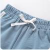 Kids Toddler Boys Girls Cotton Athletic Shorts Solid Color Active Running Shorts for Baby Girl's (Black, 5-6 Years) view 3