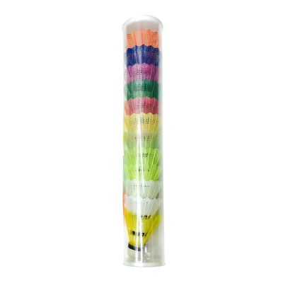 12Pcs Badminton for Game Sports Entertainment Shuttlecock, Random Color Shuttlecock Plastic Badminton EVA Head Badminton