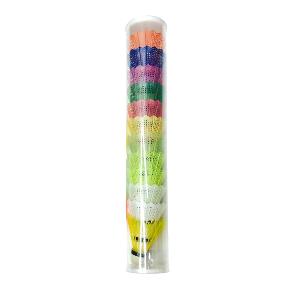 12Pcs Badminton for Game Sports Entertainment Shuttlecock, Random Color Shuttlecock Plastic Badminton EVA Head Badminton