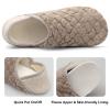 Fires Men's & Women's Slippers with Non-Slip Rubber Sole - Soft, Fuzzy Indoor/Outdoor & Travel Slippers - Light Grey, 9.5-10 Women/8-8.5 Men view 2