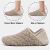 Fires Men's & Women's Slippers with Non-Slip Rubber Sole - Soft, Fuzzy Indoor/Outdoor & Travel Slippers - Light Grey, 9.5-10 Women/8-8.5 Men view 4