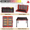 LXLZYXSF All Terrain Fishing Platform Dock - Height Adjustable Legs & Anti-Trapping Feet, Foldable Fishing Deck with Handle & Shoulder Strap & Fishing Pole Holder(100x90x130cm/39x35x51in) view 2