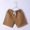 Kids Toddler Boys Girls Solid Color Casual Shorts Summer Cotton Elastic Waist Shorts Comfy Breathable (Brown, 3-4 Years) view 2