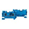 50pcs PT-4 Terminal Block Wiring Connectors Push in Din Rail Mounted Spring Screwless Feed Through Wire Conductors PT4(Gray) view 2